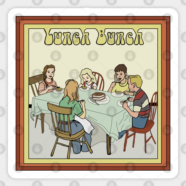 Lunch Bunch Sticker by Slightly Unhinged